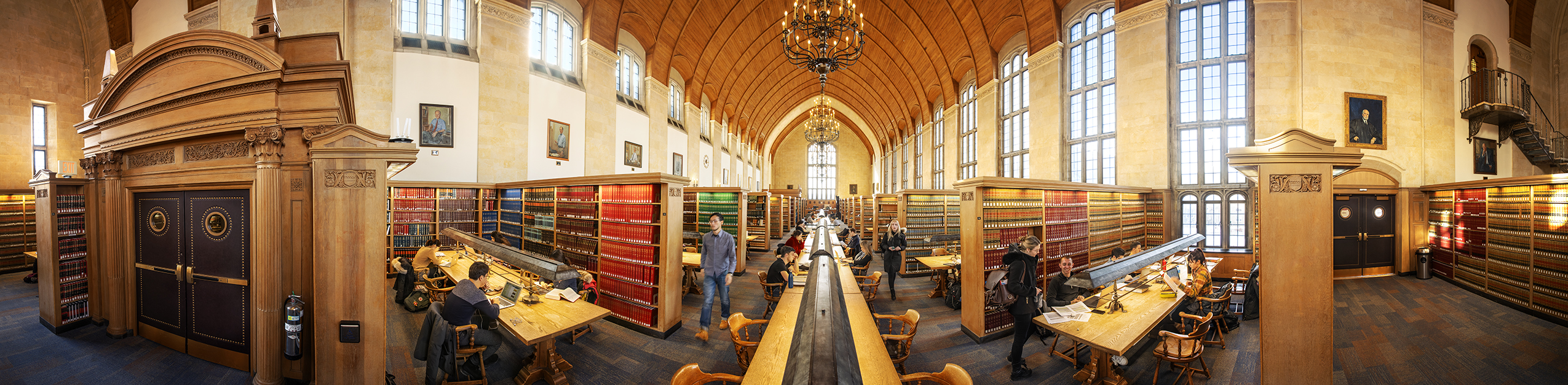 pano view of a library