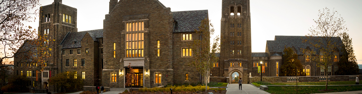 sunset view of college campus