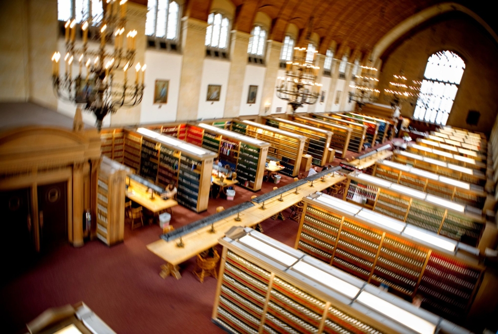 aerial view of law library
