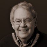 Black and white headshot of steve shiffrin. He is wearing glasses and smilng