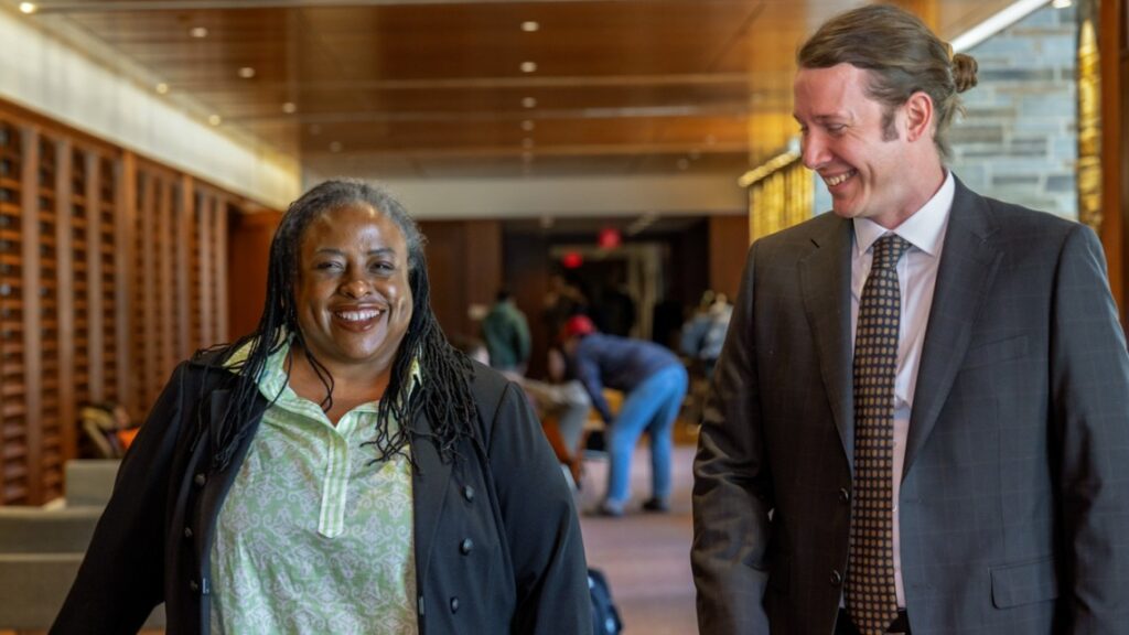 Danielle Bernard (left) and Jimmy Hardwick