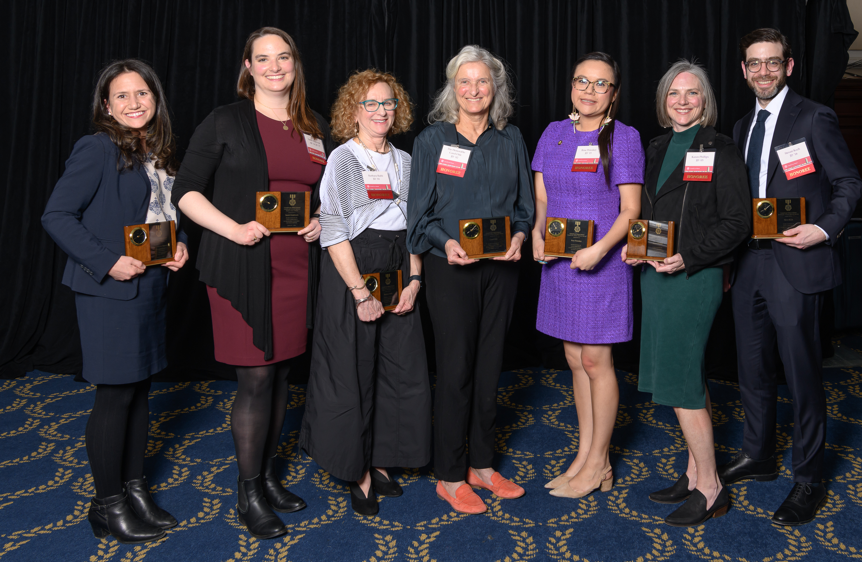Winners of Cornell Law's 2024 Public Service Awards