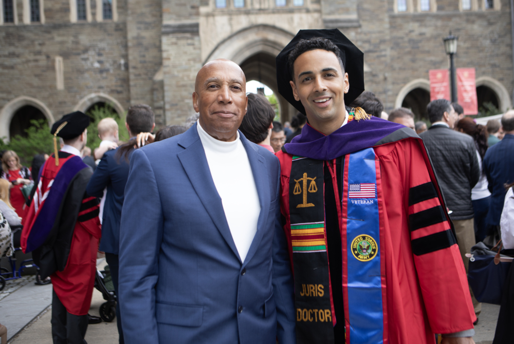 a student and his father