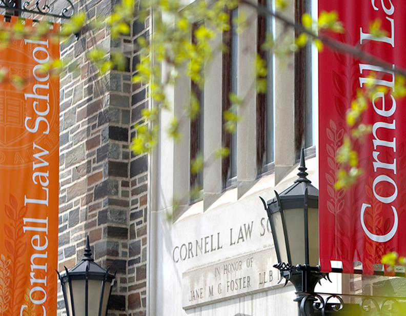 Cornell Law School Entrance.