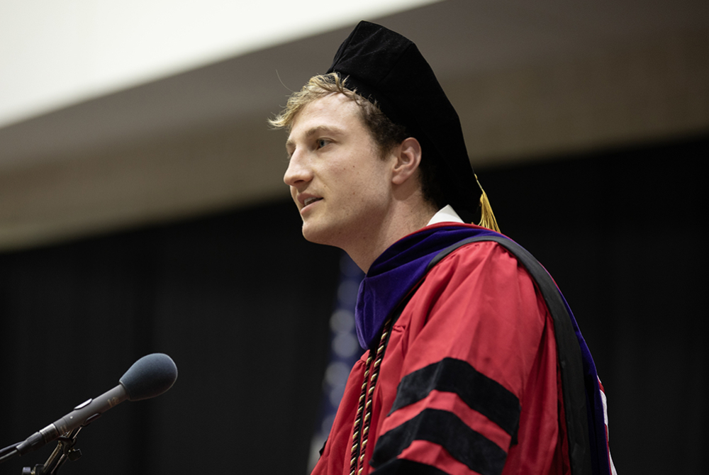 Michael Miller, Class of 2026 J.D. speaker.