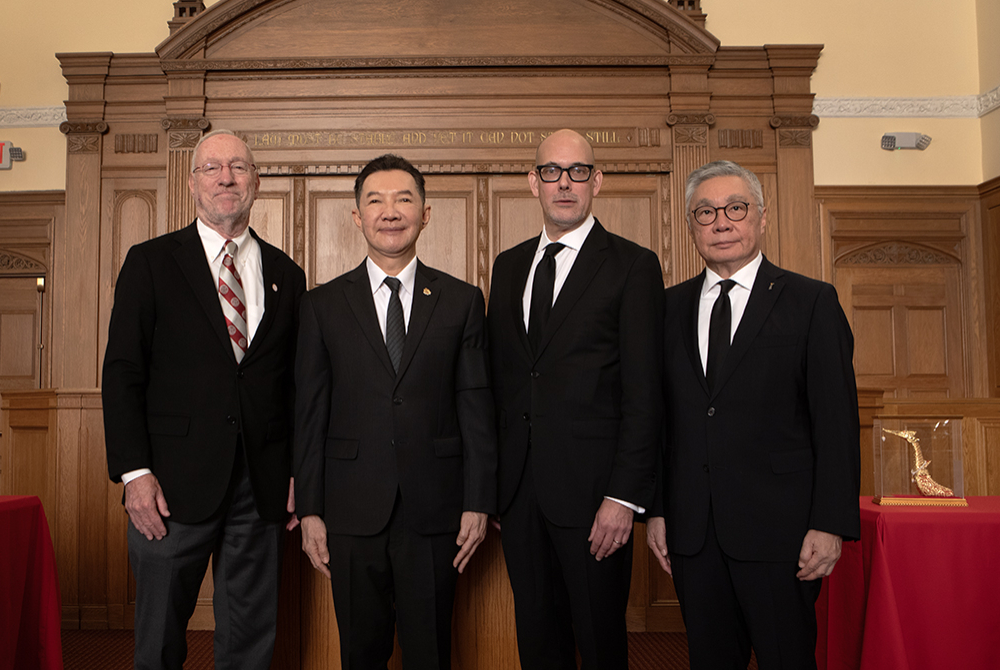 Thai Bar Delegation along with Cornell President Michael Kotlikoff and Dean Jens David Ohlin.