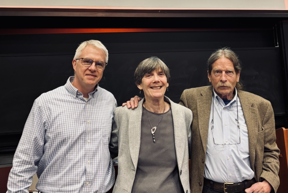 Ellen Yacknin ’77 and Cornell Law profs.